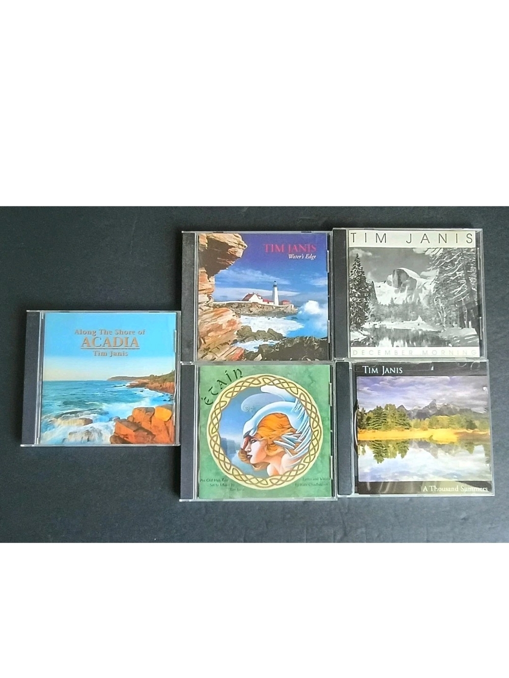Tim Janis CDS: Waters Edge, December Morning , Etain, A Thousand Summer Lot Of 5